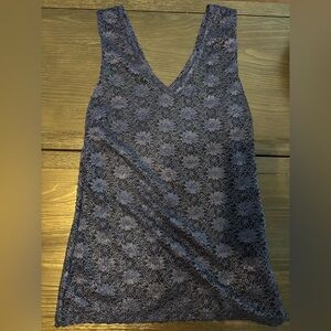 Banana Republic Sparkling Navy Knit Top